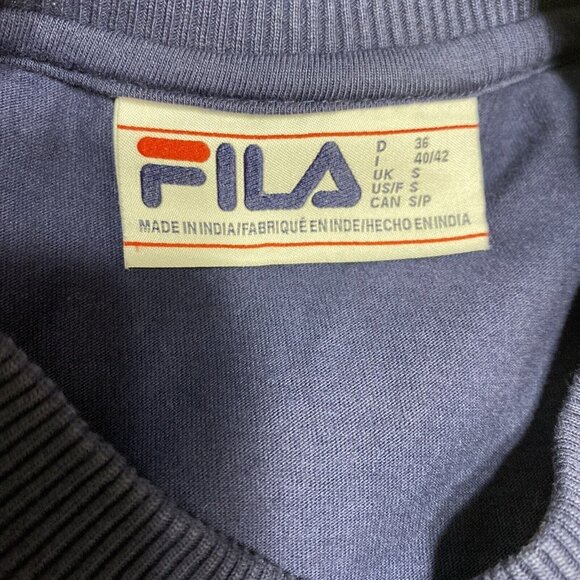 FILA‎ Blue Women's Blue, Red, White Graphic Pullover Sweatshirt Sz S - Picture 7 of 11